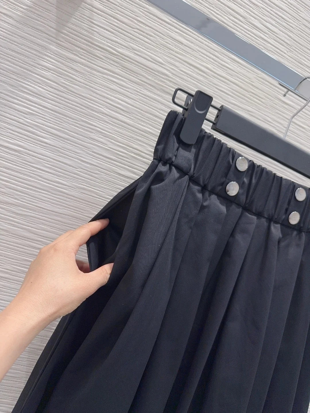 Women's Elastic Waist Solid Color Midi Skirt Spring Summer Casual Fashion Loose 2642967