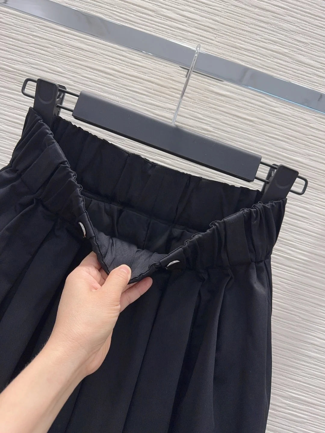 Women's Elastic Waist Solid Color Midi Skirt Spring Summer Casual Fashion Loose 2642967